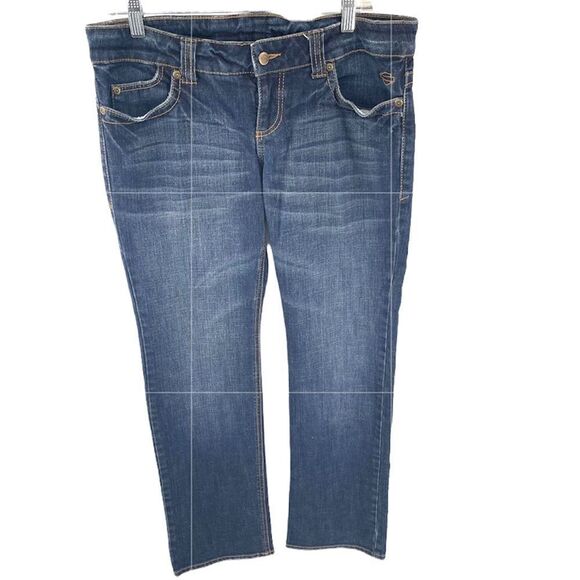 Harley Davidson blue jeans denim pants 10 long EUC bootcut low rise - Picture 5 of 16